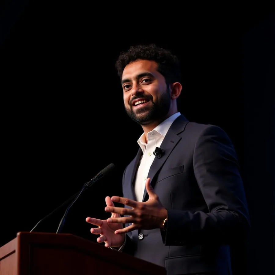 Sachin Sirohi speaking at a technology event